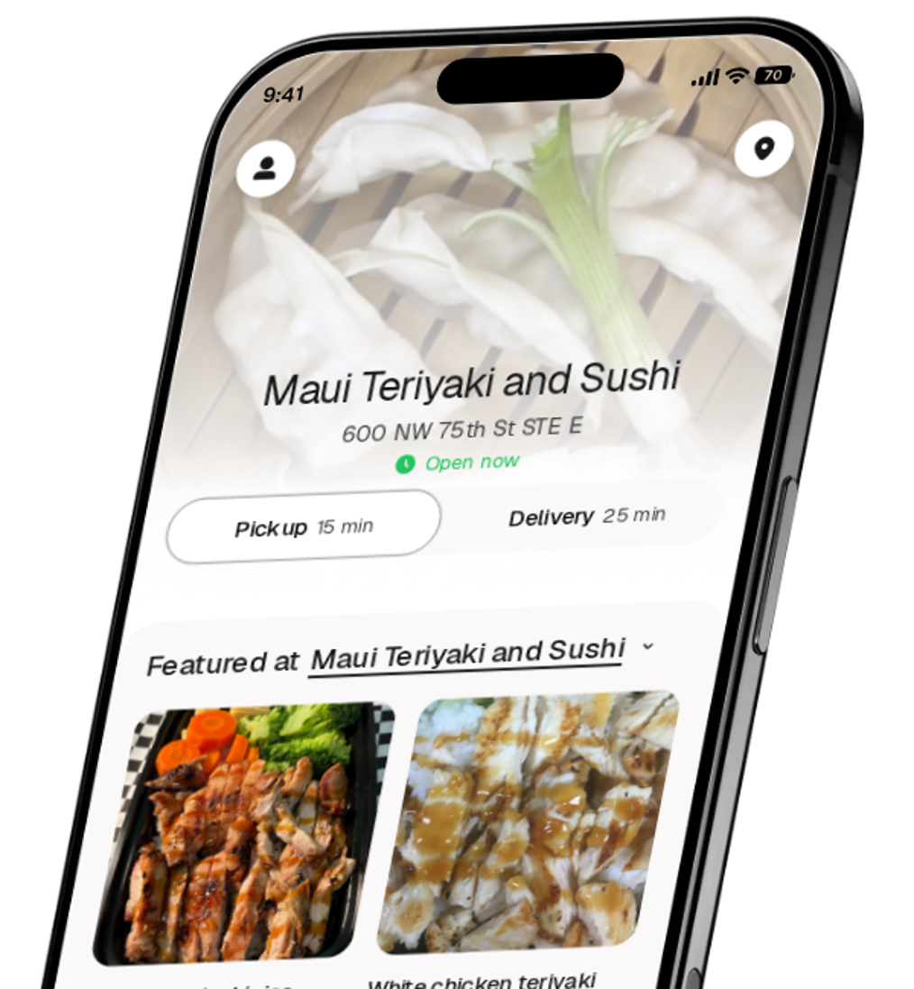 Maui Teriyaki and Sushi app preview