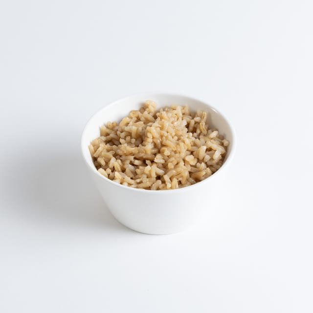 Side brown rice.