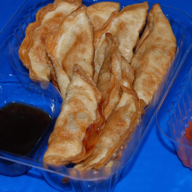 Chicken dumplings.